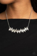 Load image into Gallery viewer, PRE-ORDER - Paparazzi Icy Intensity - White - Necklace &amp; Earrings - $5 Jewelry with Ashley Swint