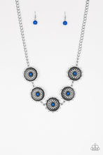 Load image into Gallery viewer, PRE-ORDER - Paparazzi Me-dallions, Myself, and I - Blue - Necklace &amp; Earrings - $5 Jewelry with Ashley Swint
