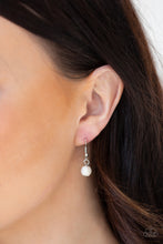 Load image into Gallery viewer, Paparazzi Medallion Meadow - White Stone - Necklace and matching Earrings - $5 Jewelry With Ashley Swint