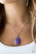 Load image into Gallery viewer, Paparazzi On The Home FRONTIER - Purple Teardrop Stone - Necklace and matching Earrings - $5 Jewelry With Ashley Swint