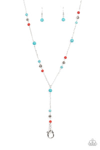 Paparazzi Sandstone Savannahs - Multi - Lanyard - Necklace & Earrings - $5 Jewelry with Ashley Swint