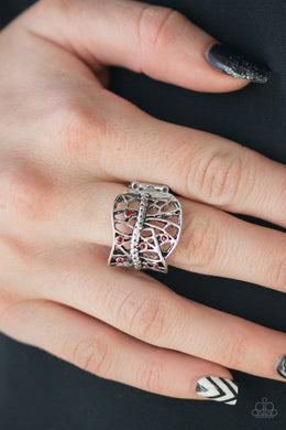 Paparazzi Stage Struck - Red - Ring - $5 Jewelry with Ashley Swint