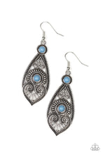 Load image into Gallery viewer, Paparazzi Sweetly Siren - Blue Beads - Heart Shaped Filigree - Earrings - $5 Jewelry With Ashley Swint