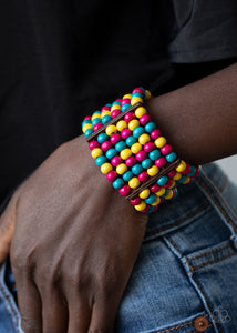 PRE-ORDER - Paparazzi Tanning in Tanzania - Multi - Bracelet - $5 Jewelry with Ashley Swint