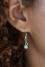 Load image into Gallery viewer, Paparazzi The Glow Show - Green Gem - Silver Necklace &amp; Earrings - $5 Jewelry With Ashley Swint