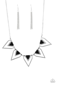 Paparazzi The Pack Leader - Black - Necklace & Earrings - $5 Jewelry with Ashley Swint