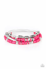 Load image into Gallery viewer, Paparazzi Tribal Spunk - Pink Beading - Set of 4 Stretchy - Bracelets - $5 Jewelry with Ashley Swint