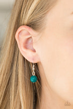 Load image into Gallery viewer, Paparazzi Very Visionary - Green Beads - Silver Chain Necklace and matching Earrings - $5 Jewelry with Ashley Swint