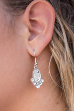 Load image into Gallery viewer, Paparazzi A FAME Plan - White Rhinestone - Earrings - $5 Jewelry With Ashley Swint