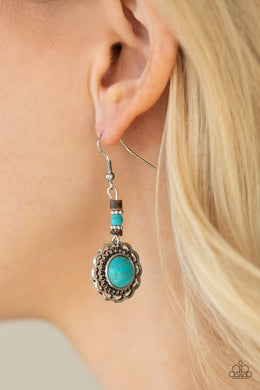 Paparazzi Desert Bliss - Multi - Turquoise Stone Earrings - $5 Jewelry With Ashley Swint