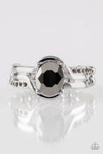 Load image into Gallery viewer, Paparazzi Home Is Where The CASTLE Is - Silver Hematite Gem - Ring - $5 Jewelry With Ashley Swint