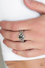 Load image into Gallery viewer, Paparazzi Home Is Where The CASTLE Is - Silver Hematite Gem - Ring - $5 Jewelry With Ashley Swint