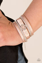 Load image into Gallery viewer, Paparazzi It Takes Heart - Pink Leather - White Rhinestones - Bracelet - $5 Jewelry With Ashley Swint