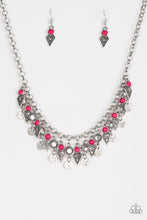 Load image into Gallery viewer, Paparazzi Jurassic Jamboree - Pink Stone - Necklace and matching Earrings - $5 Jewelry With Ashley Swint