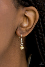 Load image into Gallery viewer, Paparazzi Keep It On The Down GLOW - Brown - Moonstone - White Rhinestones - Necklace &amp; Earrings - $5 Jewelry With Ashley Swint