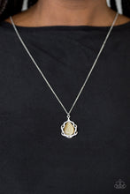 Load image into Gallery viewer, Paparazzi Keep It On The Down GLOW - Brown - Moonstone - White Rhinestones - Necklace &amp; Earrings - $5 Jewelry With Ashley Swint
