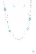 Load image into Gallery viewer, Paparazzi Lovely Lady Luck - Blue Pearls - Silver Necklace &amp; Earrings - $5 Jewelry With Ashley Swint
