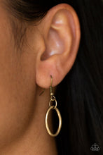 Load image into Gallery viewer, Paparazzi Perfect MISMATCH - Brass - Necklace and matching Earrings - $5 Jewelry With Ashley Swint