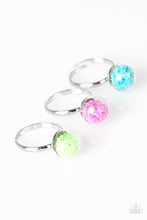 Load image into Gallery viewer, Paparazzi Starlet Shimmer Rings - 10 - Confetti - Green, Pink, Turquoise and Orange/Coral - $5 Jewelry With Ashley Swint