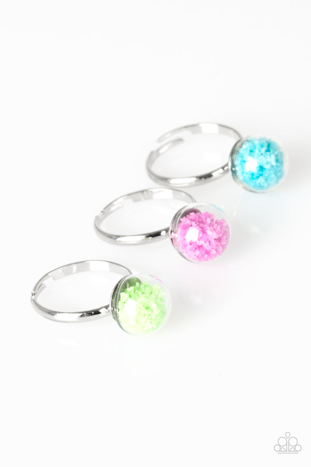 Paparazzi Starlet Shimmer Rings - 10 - Confetti - Green, Pink, Turquoise and Orange/Coral - $5 Jewelry With Ashley Swint