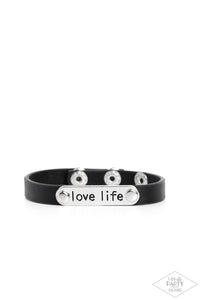 Paparazzi Love Life - Black - Bracelet Black Diamond item
