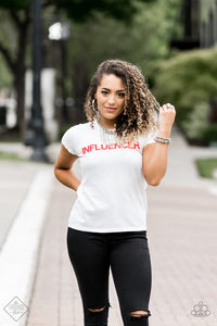 Paparazzi All Shine, All The Time - Silver Bead - Statement Ring - Fashion Fix / Trend Blend Exclusive August 2019 - $5 Jewelry With Ashley Swint