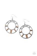 Load image into Gallery viewer, Paparazzi Fleek Fortress - Orange - Earrings - $5 Jewelry with Ashley Swint