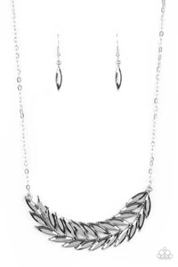 PRE-ORDER - Paparazzi Flight of FANCINESS - Silver - Necklace & Earrings - $5 Jewelry with Ashley Swint