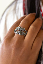 Load image into Gallery viewer, Paparazzi Interstellar Fashion - Silver - Smoky Rhinestones - Ring - $5 Jewelry With Ashley Swint