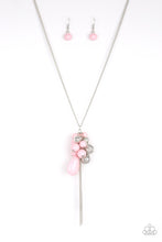 Load image into Gallery viewer, Paparazzi Its A Celebration - Pink - Silver Beads Cluster - Silver Chain Necklace &amp; Earrings - $5 Jewelry With Ashley Swint