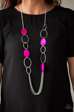 Load image into Gallery viewer, Paparazzi Kaleidoscope Coasts - Pink - Shell Iridescence Beads - Necklace &amp; Earrings - $5 Jewelry with Ashley Swint