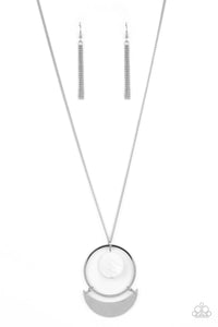 PRE-ORDER - Paparazzi Moonlight Sailing - White - Necklace & Earrings - $5 Jewelry with Ashley Swint
