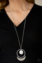 Load image into Gallery viewer, PRE-ORDER - Paparazzi Moonlight Sailing - White - Necklace &amp; Earrings - $5 Jewelry with Ashley Swint