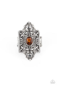PRE-ORDER - Paparazzi Perennial Posh - Brown - Ring - $5 Jewelry with Ashley Swint