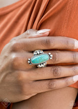Load image into Gallery viewer, Paparazzi Pioneer Paradise - Blue - Ring - Trend Blend / Fashion Fix Exclusive - October 2020 - $5 Jewelry with Ashley Swint