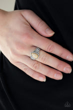 Load image into Gallery viewer, Paparazzi The Zest Of Intentions - Brown / Soybean Marquise Bead - Dainty Band Silver Ring - $5 Jewelry With Ashley Swint