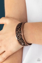 Load image into Gallery viewer, Paparazzi Vine Garden - Copper - Antiqued Finish - Filigree Cuff Bracelet - $5 Jewelry with Ashley Swint