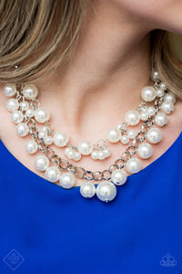 Paparazzi BALLROOM Service - White Pearls - Necklace - Trend Blend Fashion Fix - May 2019 - $5 Jewelry With Ashley Swint