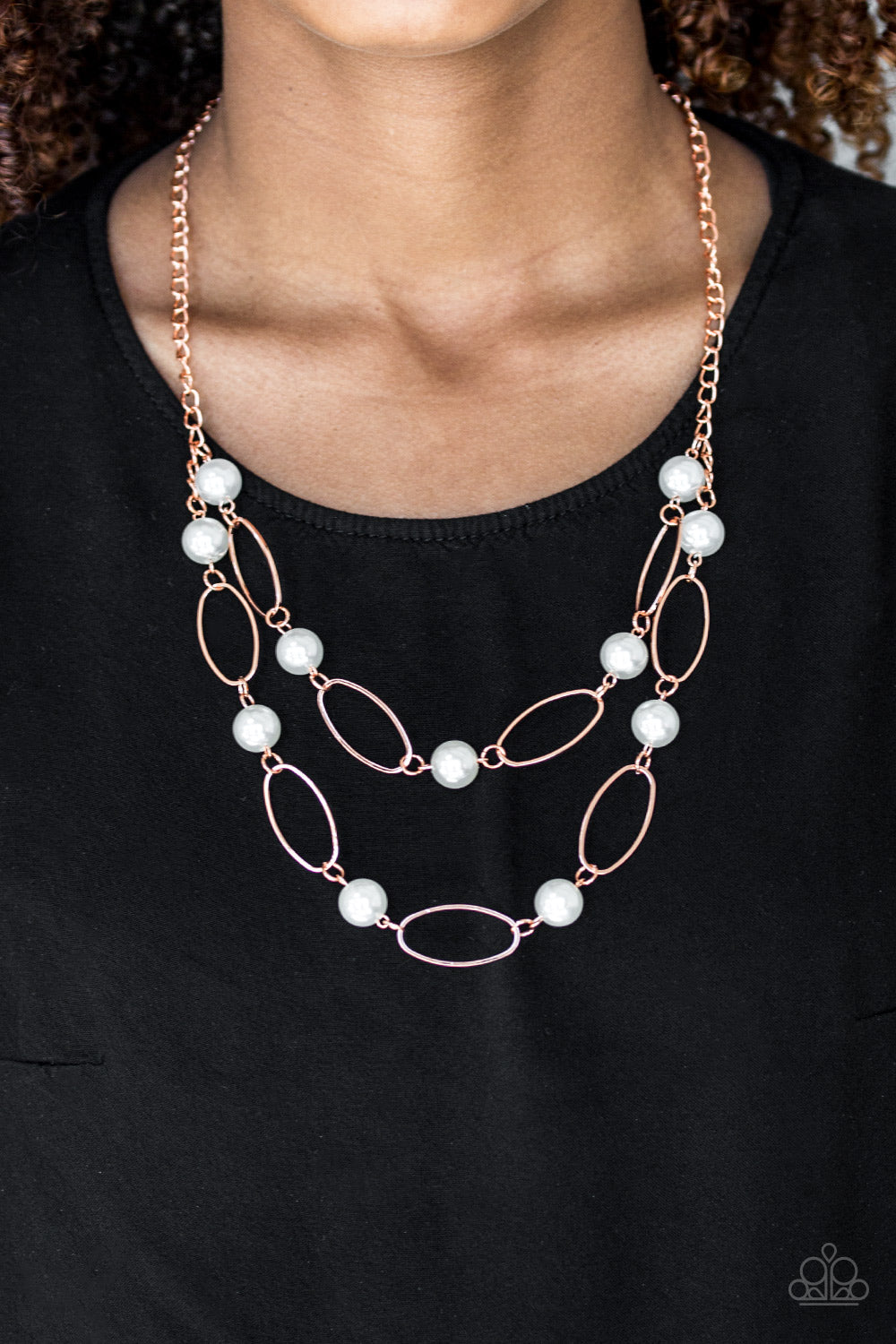 Paparazzi Best Of Both POSH-ible Worlds - Copper - Necklace & Earrings