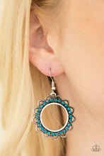 Load image into Gallery viewer, Paparazzi Bring Your Tambourine - Blue Rhinestone - Earrings - $5 Jewelry With Ashley Swint