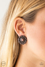 Load image into Gallery viewer, Paparazzi Foxy Flower Gardens - Copper - Clip On Earrings - $5 Jewelry With Ashley Swint