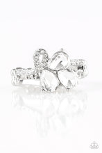 Load image into Gallery viewer, Paparazzi Friends In High-End Places - White Rhinestone - Silver Ring - $5 Jewelry With Ashley Swint