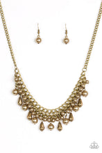 Load image into Gallery viewer, Paparazzi Imperial Idol - Brass - Necklace and matching Earrings - $5 Jewelry With Ashley Swint
