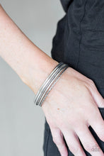 Load image into Gallery viewer, Paparazzi Mesa Mix - Silver Bangles - Set of 5 Bracelets - $5 Jewelry With Ashley Swint