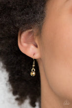 Load image into Gallery viewer, Paparazzi Prized Pendulum - Brass - Necklace and matching Earrings - $5 Jewelry With Ashley Swint