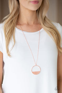 Paparazzi Bet Your Bottom Dollar - Copper - Rhinestones - Necklace and matching Earrings - $5 Jewelry with Ashley Swint