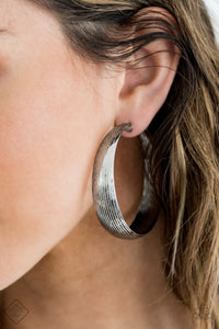 Paparazzi Desert Wanderings - Silver - Earrings - Fashion Fix Exclusive July 2020 - $5 Jewelry with Ashley Swint
