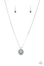 Load image into Gallery viewer, Paparazzi Front and CENTERED - Green - Necklace &amp; Earrings - $5 Jewelry with Ashley Swint
