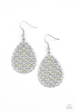 Load image into Gallery viewer, Paparazzi Glorious Gardens - Green - Earrings - $5 Jewelry with Ashley Swint