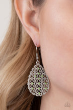 Load image into Gallery viewer, Paparazzi Glorious Gardens - Green - Earrings - $5 Jewelry with Ashley Swint